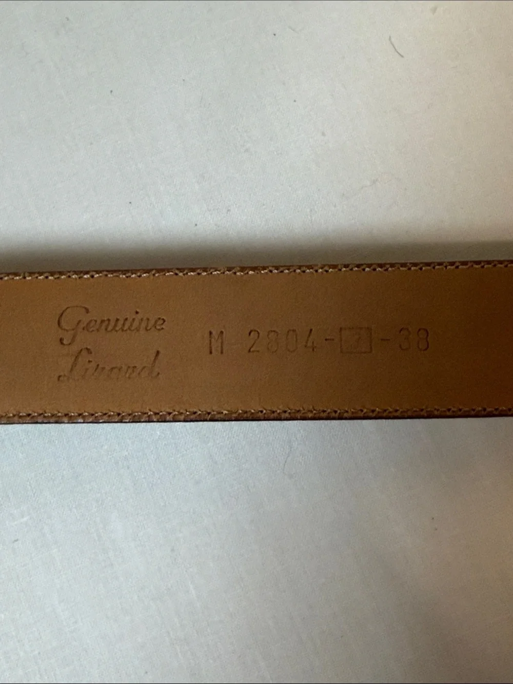 Vintage Genuine Crocodile Western Ranger Belt Size 38 Made in Spain Style M2804